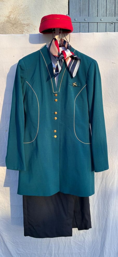 Veste turquoise Hôtesse de l'air